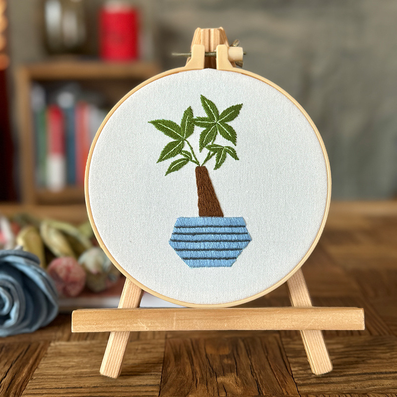 Bordado hecho a mano DIY material paquete niños estudiante de punto de cruz tridimensional de tela Europea bordado creativo colgando pintura