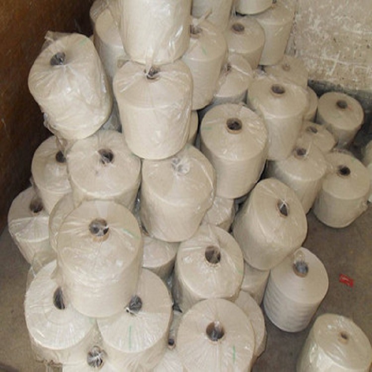 涤麻混纺纱 85%涤15%麻 32s现货 涤纶亚麻混纺纱 21s 30s 40s