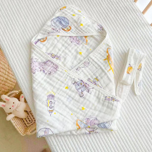 Летнее тонкое марлевое детское одеяло для новорожденных для младенца