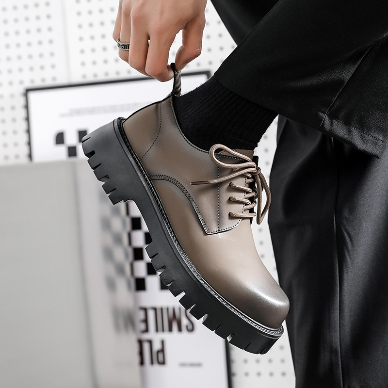 Leather Shoes Men's 2023 New Spring Casual Business Dress British Handsome Low cut Martin Boots 4135-R_voghion.com