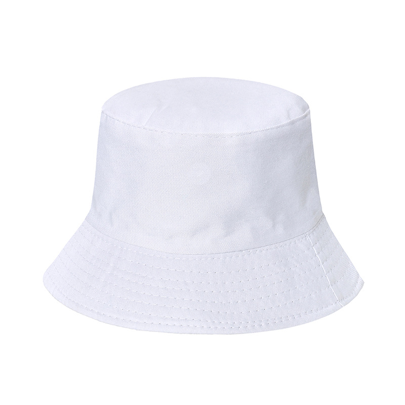 Unisex Gender Unisex Simple Style Solid Color Sewing Flat Eaves Bucket Hat