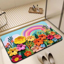 3D视觉浴室防滑垫洗手间门口吸水脚垫厕所耐脏卫生间地垫子免洗