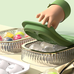 Food grade large ice ball ice maker mold whiskey frozen ice cube spherical ice tray model silicone artifact household