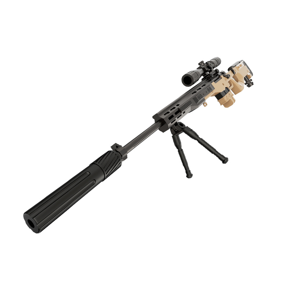 Delta AWM rifle de francotirador modelo de aleación desmontable juguetes en línea decoración juegos alrededor de regalos para niños