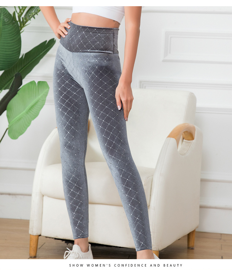 Casual nauwsluitende legging voor dames, joggingbroek met negen pijpen, hoge taille, yogabroek_voghion.com