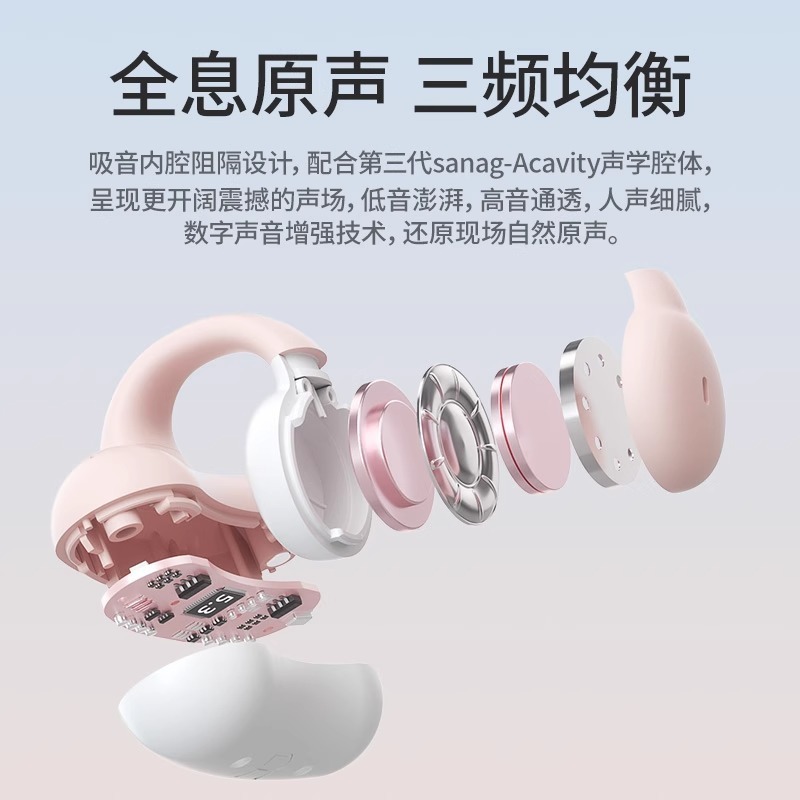 蓝牙耳机气骨传导运动不入耳无线耳夹式挂耳2025新款高端女生礼物|undefined