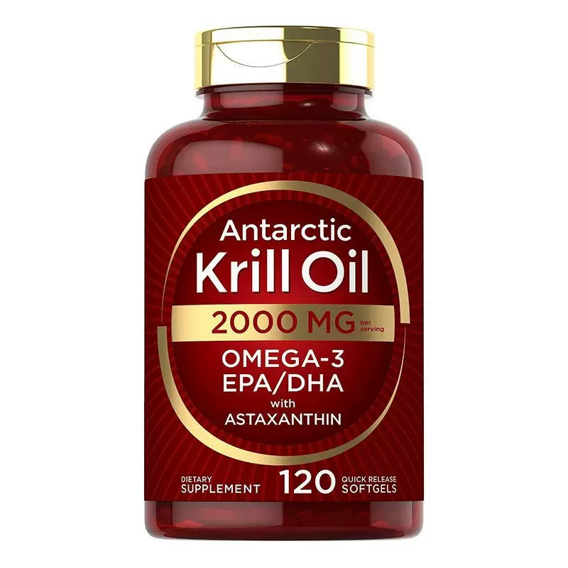 跨境热销品磷虾油软胶囊 虾青素软胶囊Krill oil capsules源头厂