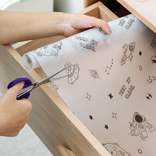 Drawer pad paper, kitchen mat, countertop oil-proof pad, cabinet pad, waterproof and moisture-proof, cuttable EVA wardrobe paper pad