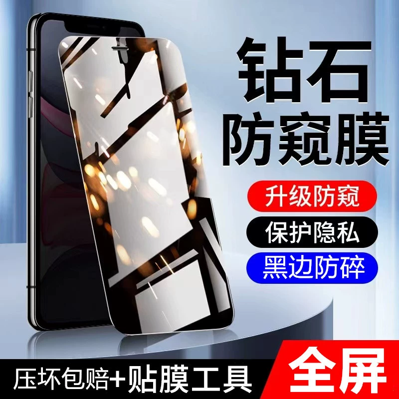 Защитное стекло с усиленной защитой (Apple) iPhone 12 — варианты антижкротности/конфиденциальности, HD и diamond типы, инструмент включён