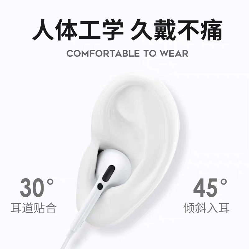 Suministro directo de fábrica de tres generaciones de auriculares con cable adecuado para pingguo Android Control de cable llamada de sintonización suministro directo de fábrica entrega de una sola pieza