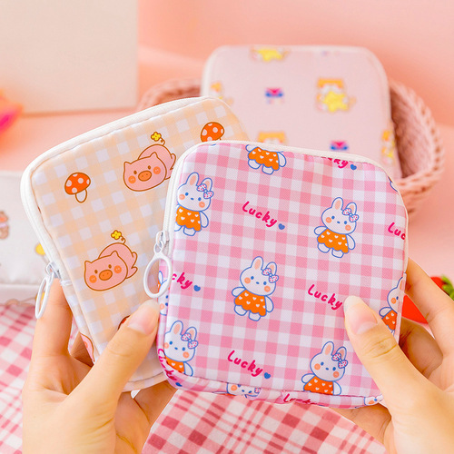 ins girl sanitary napkin storage bag student portable large capacity aunt napkin sanitary napkin small bag menstrual bag