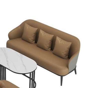 Mesa y silla de recepción Oficina de ventas Balcón de hotel de lujo simple Salón de belleza ocio Sofá para una sola reunión image 30