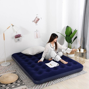 Travel Single Inflatable Bed Thickened Household Air Bed Outdoor Portable Folding Air Bed Double Mattress Nap Bed