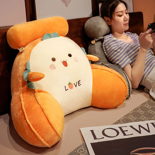 Bedside soft bag large back sofa cushion pillow dormitory bed reading bed pillow waist pillow removable and washable