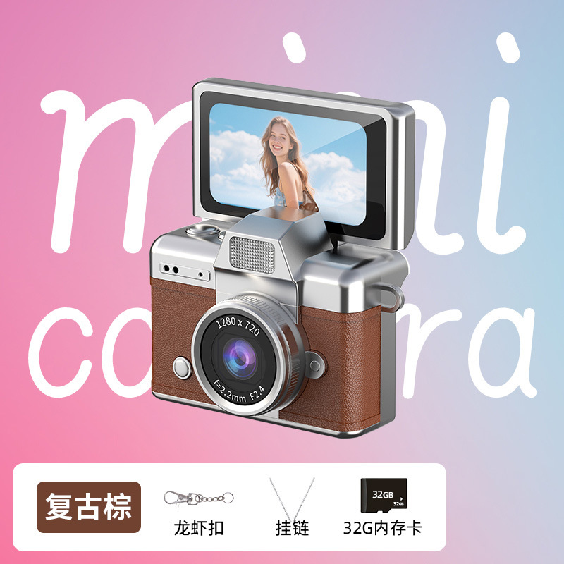 CCD cámara digital de pulgar retro estudiantes fotografía de video vlog cámara de tarjetas de pantalla portátil cámara de palma