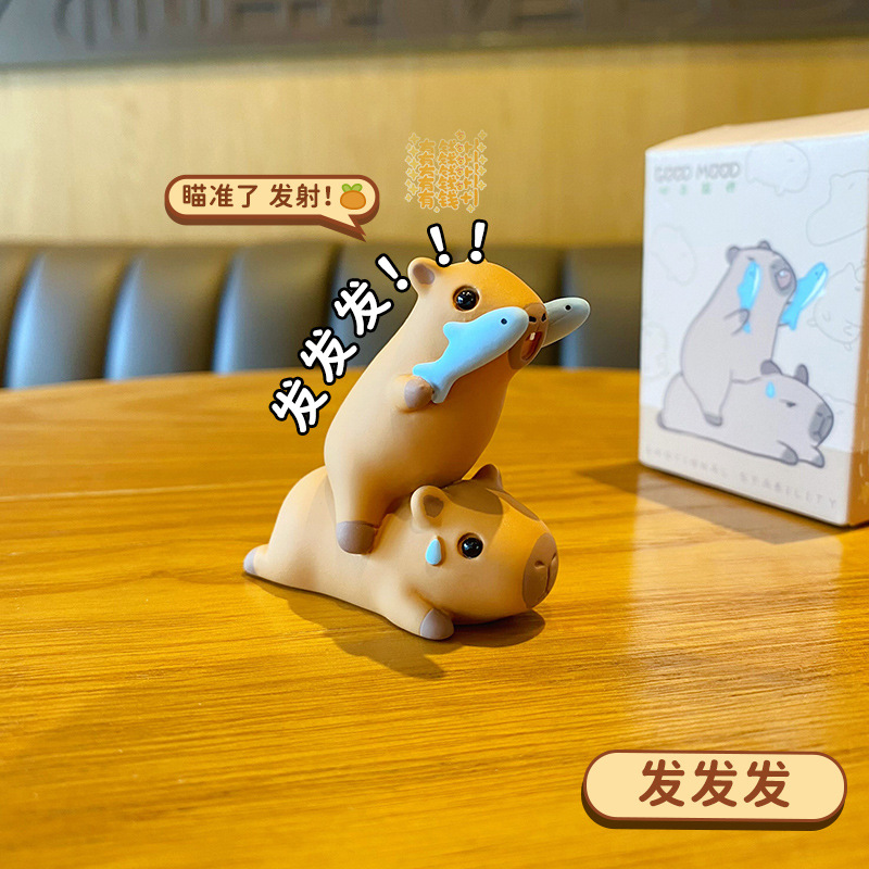 오리지널 모래조각 카피바라 시리즈 장식품 - 파파파(소형)