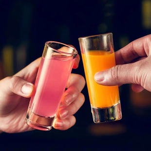 Bullet Cup Straight Cup High White Material Spirits Cup Bar Special Cocktail Cup Yege Wine Glass Transparent Small Liquor Glass