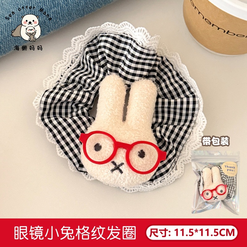 新款可爱卡通小兔发圈少女百搭马尾大肠圈发饰甜美丸子头发绳批发|undefined