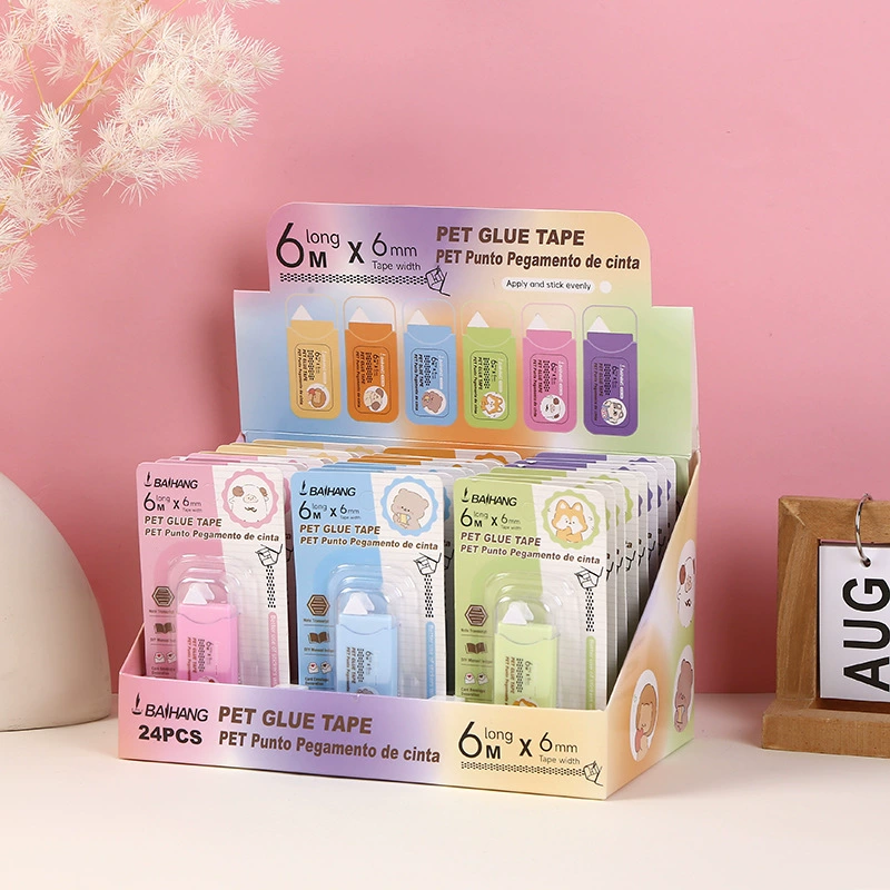 Студенческая ручная запись клея креативная высокая точка двухсторонняя лента высокой вязкости прозрачная корректирующая лента