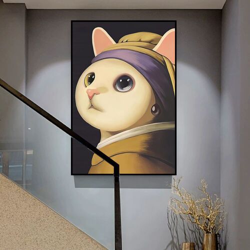 Small Art Decorative Painting for Nordic-style Guesthouse Hotel Living Room Background Wall Art Modern Minimalist Entrance Hall Corridor Hanging Picture