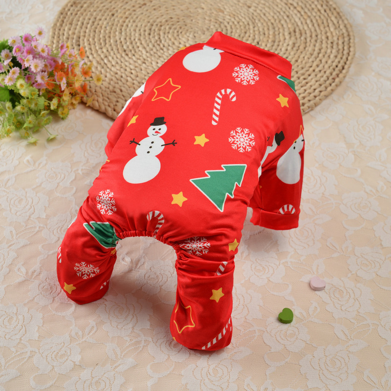 2021 nueva ropa para mascotas boxeadores de Navidad perro ropa para el hogar ropa para mascotas ropa de cuatro patas ropa de Navidad