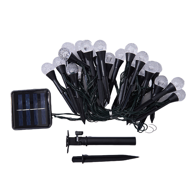 Lámpara de césped solar Lámpara de color LED Jardín de patio Lámpara de carretera Lámpara de enchufe decorativa impermeable al aire libre Lámpara de paisaje de cadena