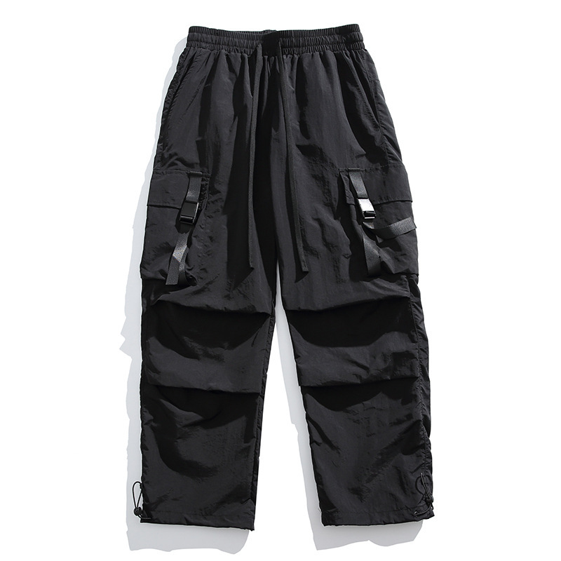 【Cross-Border Popular Item】Summer Thin American-Style Work Pants for Men, Loose Wide-Leg Parachute Cargo Pants, Lightweight Casual Pants 【Cross-Border Popular Item】Summer Thin American-Style Work Pants for Men, Loose Wide-Leg Parachute Cargo Pants, Lightweight Casual Pants