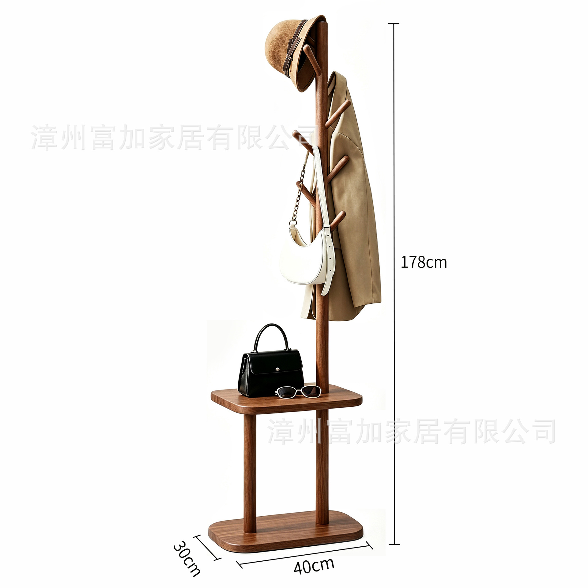 Perchero de madera maciza, de pie, perchero sencillo para el hogar, perchero para bolsos de salón, perchero para ropa de dormitorio. image 35