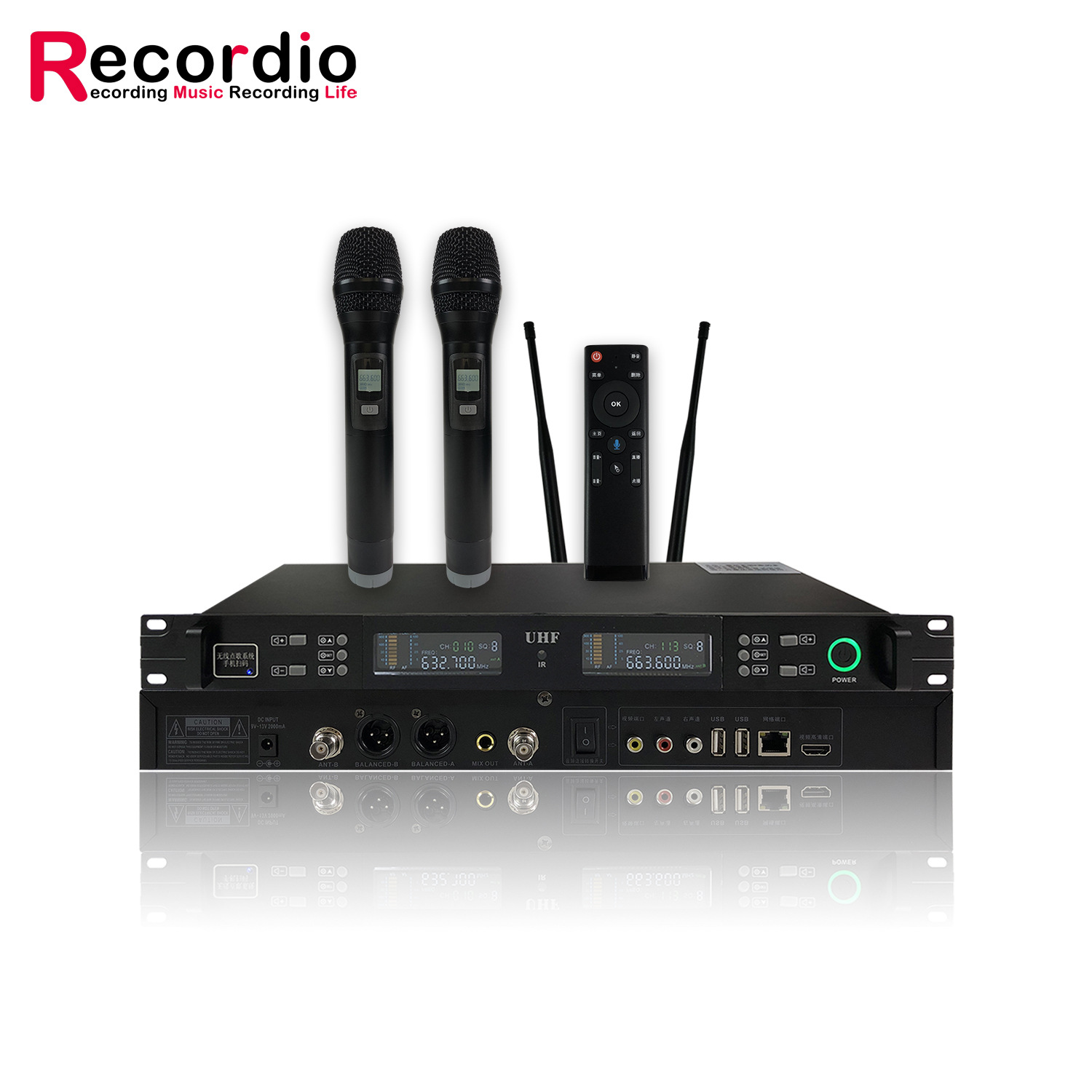 GAW-KV300 Recordio wireless microphone song ordering system mobile phone tablet indoor song ordering microphone