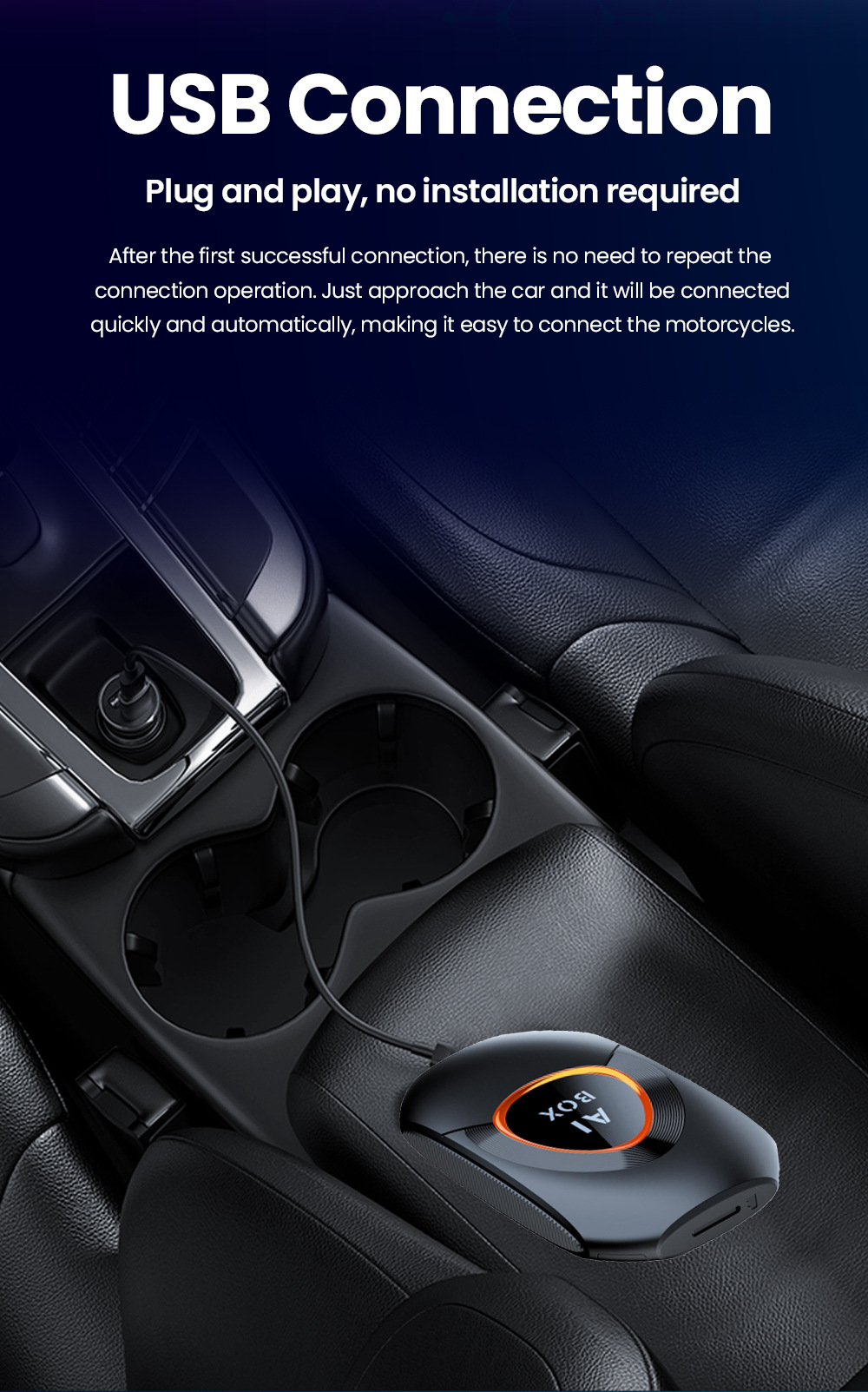 Carplay Wired to Wireless Carplay Android Box Aibox Screen Projection Upgrade to Android15 System