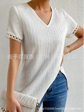 크로스 보더 유럽과 미국 여성 티셔츠 독립 역 가을과 겨울 새로운 패션 인쇄 긴 소매 하이 칼라 중간 길이 티셔츠