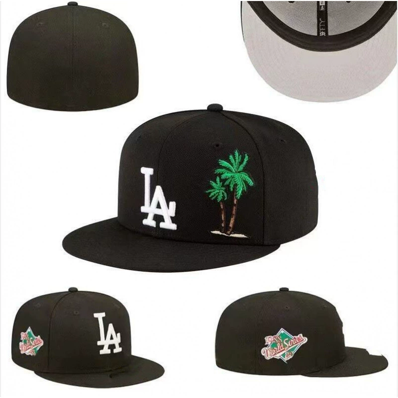 [LA Los Angeles Dodgers] Солнцезащитная шляпа с вышивкой, полное покрытие, бейсболка с широким краем и куполообразной формой