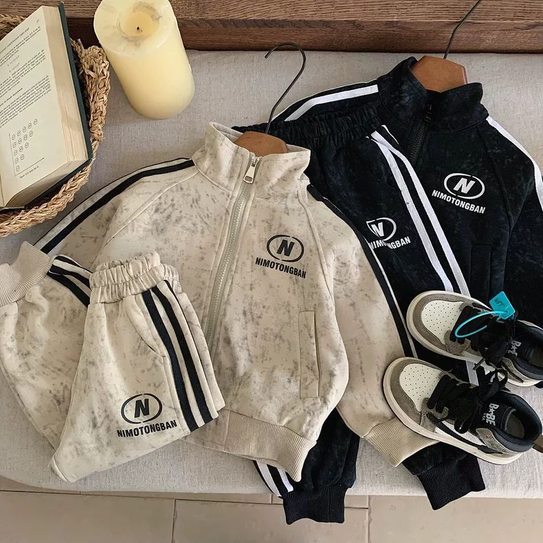 男童春秋套装2025新款中小童运动服儿童春装卫衣卫裤两件套痞帅潮|undefined