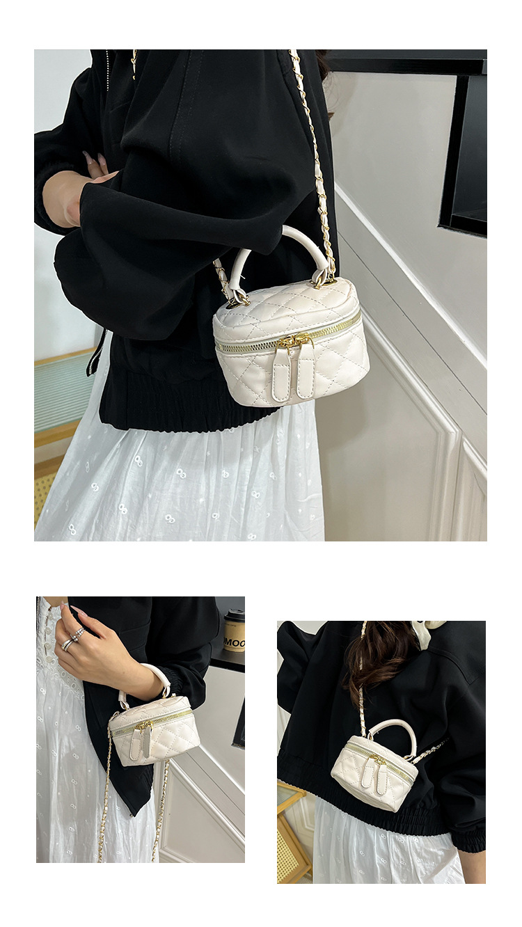 169g Weight Zipper Closure Type Single Shoulder Strap Strap Type Shoulder Bag Bags Type Casual Occasion Pu Leather Material Solid Color Pattern All Seasons Season Women's Gender Streetwear Style Square Shape Women's Pu Leather Solid Color Streetwear Square Zipper Shoulder Bag 2