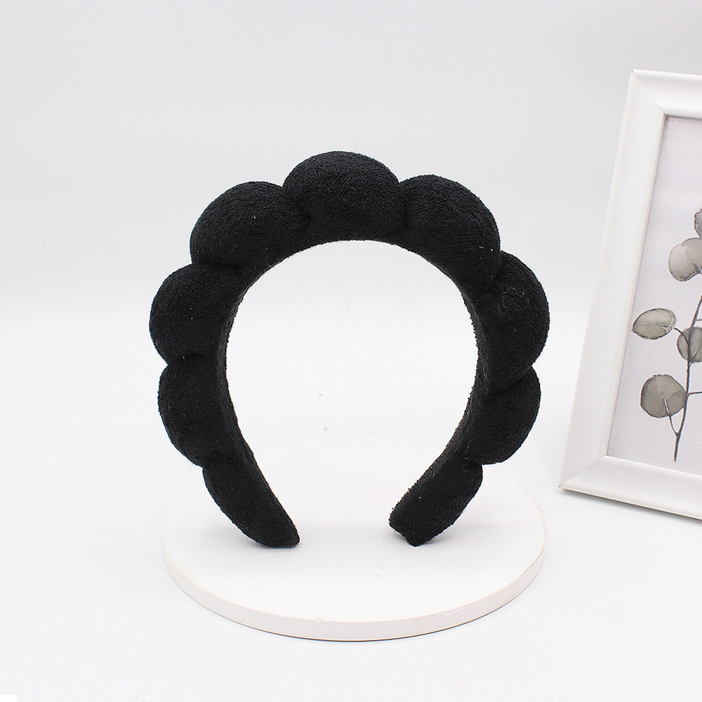 Classic Style Solid Color Sponge Hair Band display picture 2