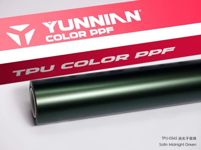 Auto Color Change Film — car color change film, available for both - tpu-matte-midnight-green-dry-and-wet-dual-application-15215m
