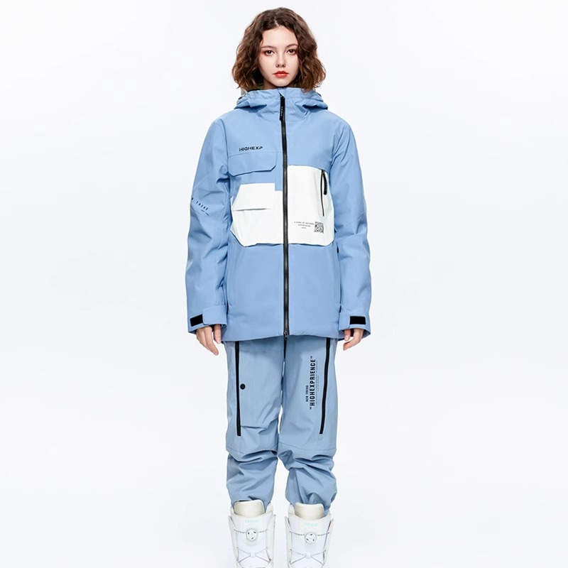 Zhigao nuevo conjunto de ropa de esquí impermeable a prueba de viento para mujeres ropa de esquí de monopatía cálida para hombres ropa de esquí de doble tablero para mujeres comercio exterior