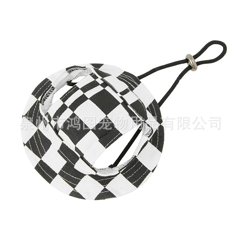 Новый черно-белый сетчатый питомец милая шляпа собака собака кот солнцезащитный крем солнцезащитный крем