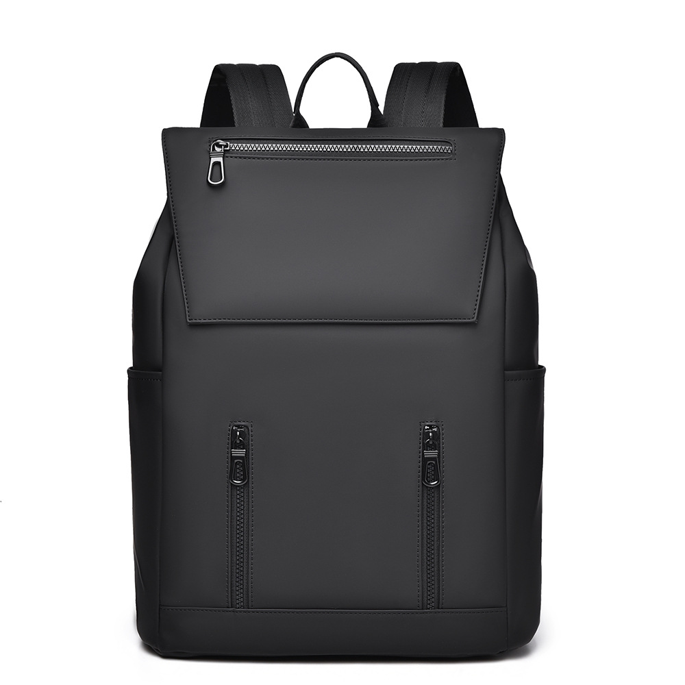 Large Capacity Men's Backpack Waterproof Casual Travel Commuting Business Trip Laptop Leather Film Student School Bag_voghion.com