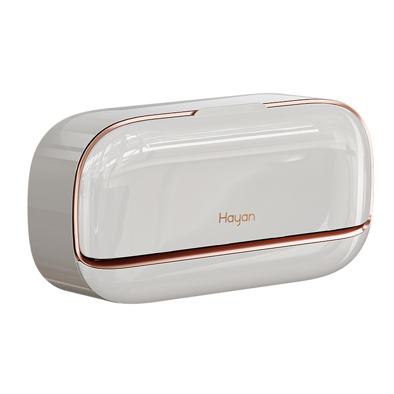 Caja de jabón, drenaje, sin perforación, caja de jabón de alta gama de lujo ligero para el hogar, estante de jabón en la pared del baño, estante de baño