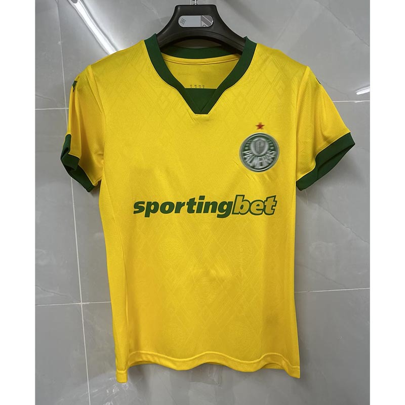 Camiseta de Fútbol del Palmeiras de Poliéster Personalizable y Manga Corta para Deportes