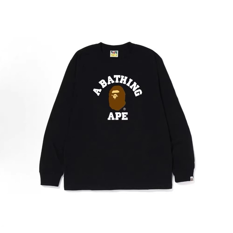 26 Cross-Border Trendy Brand Bape Ape Head 320g Long-Sleeve Sweatshirt Pure Cotton Loose Round Neck Trendy Printed Base Shirt 26 Cross-Border Trendy Brand Bape Ape Head 320g Long-Sleeve Sweatshirt Pure Cotton Loose Round Neck Trendy Printed Base Shirt