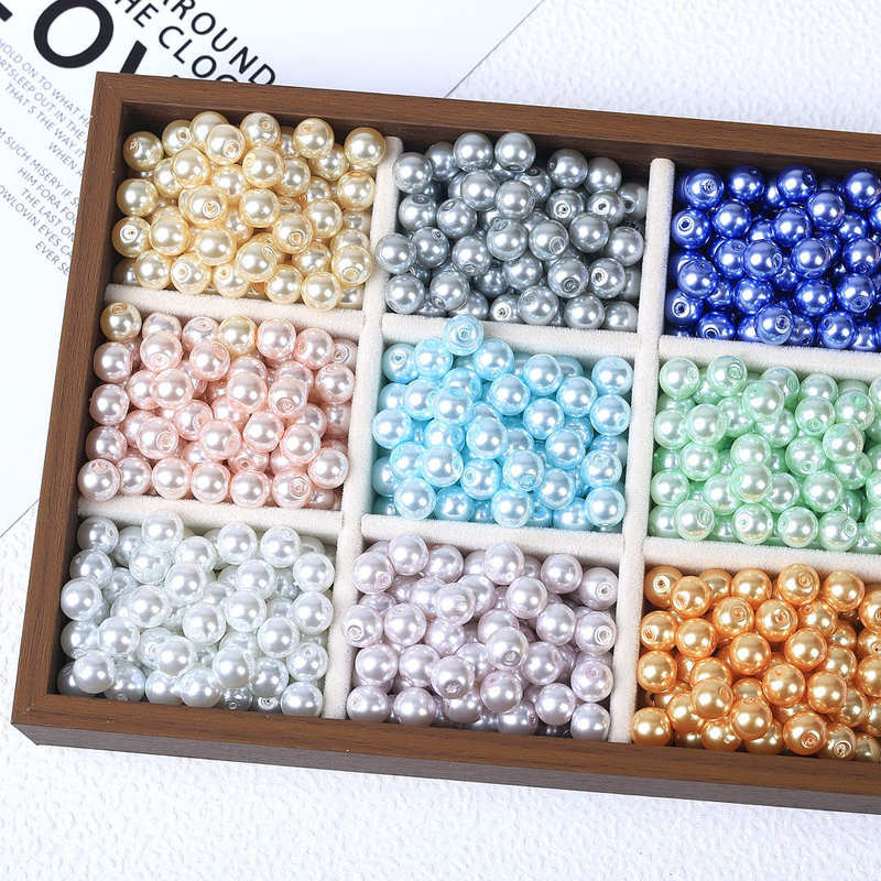 4mm-10mm Australian white crystal glass through hole pearl clothing imitation pearl accessories diy necklace bracelet 4mm-10mm Australian white crystal glass through hole pearl clothing imitation pearl accessories diy necklace bracelet
