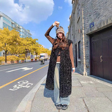 环保毛毛皮草马甲女中长款2025新款时尚高级感仿羊羔毛年轻款坎肩