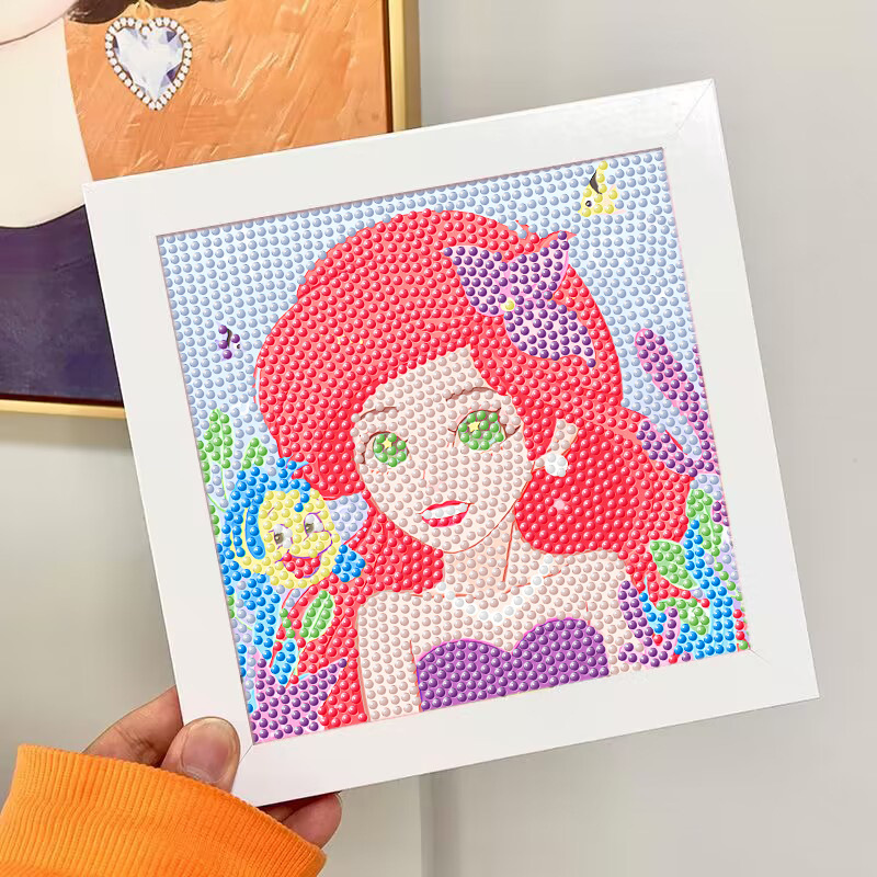 Nuevo dibujo de diamante infantil de labu diy pegatinas de diamante con marcos de fotos hechas a mano diy puzzle pegatinas de mampostería image 179