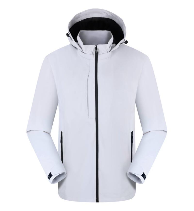 Primavera y otoño nuevo estilo al aire libre camping encapuchado vestir de asalto logotipo impermeable caminata ropa de montaña abrigo delgado