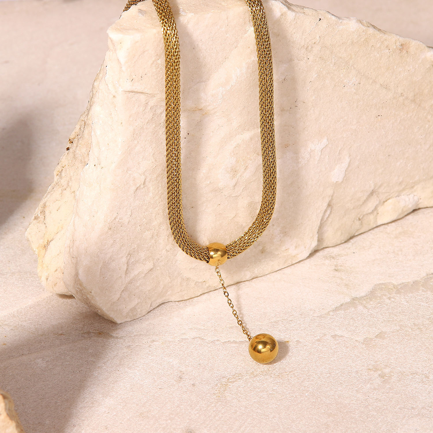 Ethnic Style Geometric Titanium Steel Plating Pendant Necklace 1 Piece