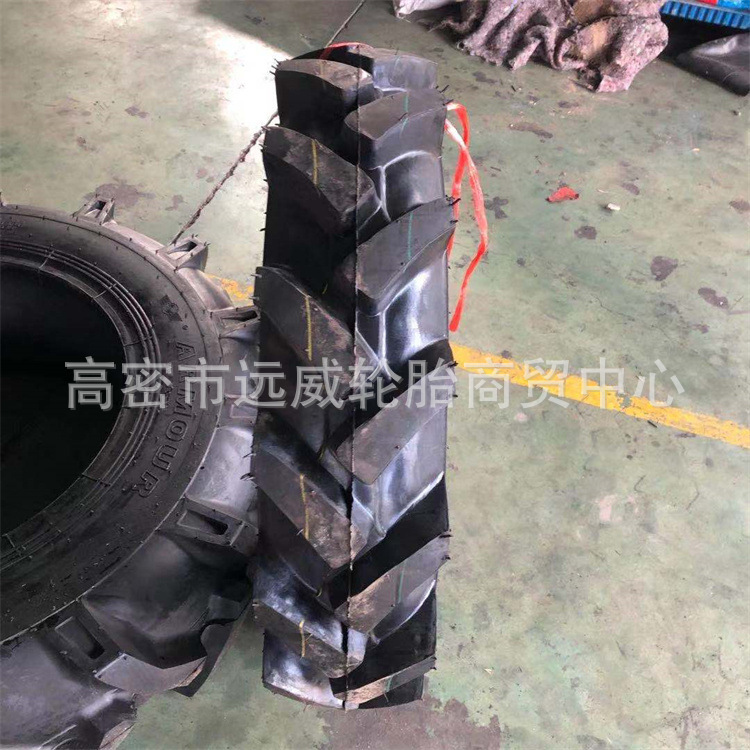 600-16人字花纹旱田轮胎 6.00-16农用拖拉机平花轮胎