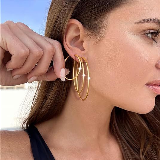 Earrings hip-hop style