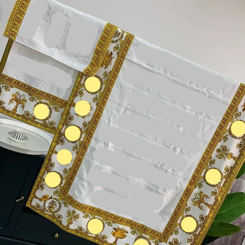 Cross-Border E-Commerce European-Style Pure Cotton Bath Towel Three-Piece Set Towel Set Hotel Luxury Towels